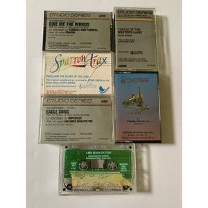 Mix Lot of 6 Cassettes of Christian Music See Description of Artists